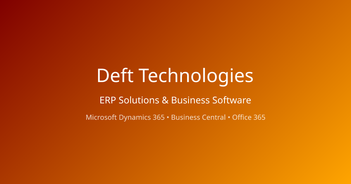 Deft Technologies Ltd | Software & ERP Solutions in Kenya